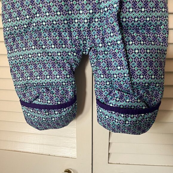 Columbia Snuggly Bunny Bunting baby snowsuit 3-6 months down hooded teal purple - Picture 3 of 14